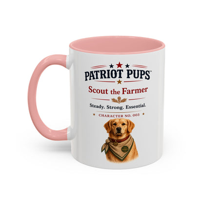 Scout the Farmer Coffee Mug | Patriot Pups™ | Steady Strong Essential