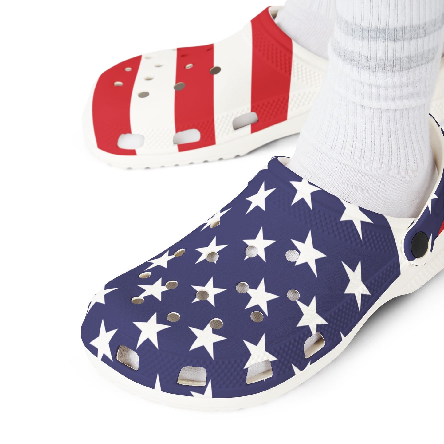 Patriotic EVA Foam Shoes | July 4th Comfort Clogs