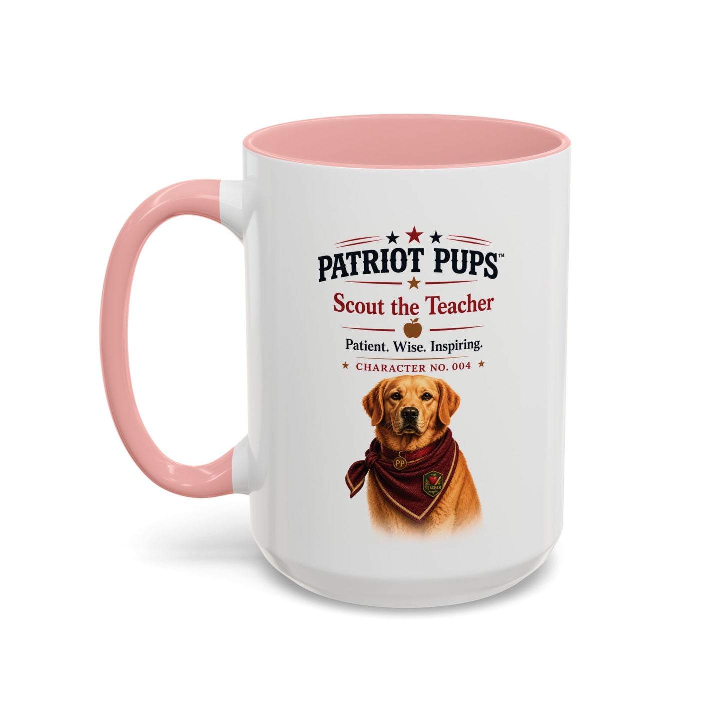 Scout the Teacher Accent Mug | Patriot Pups™ | Patient. Wise. Inspiring