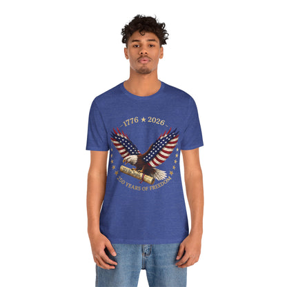 1776–2026 Eagle Patriotic Tee – 250 Years of Freedom