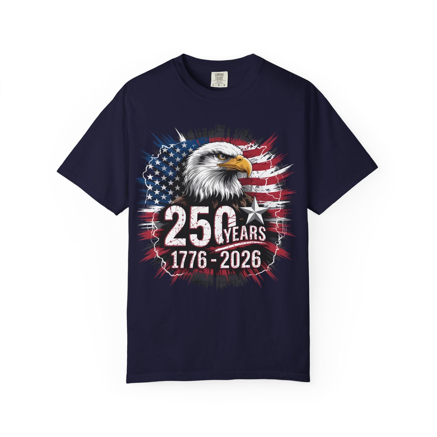 America 250 Eagle American Flag Tee 1776-2026