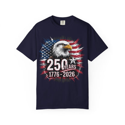 America 250 Eagle American Flag Tee 1776-2026
