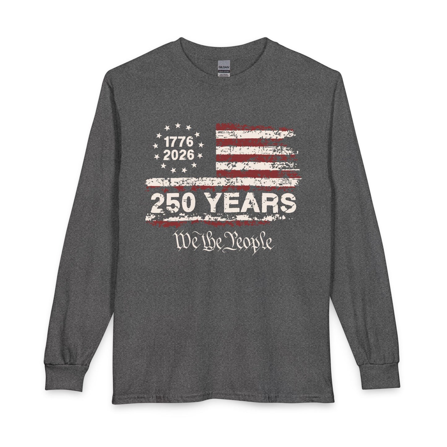 America 250 Distressed Flag Long Sleeve Shirt