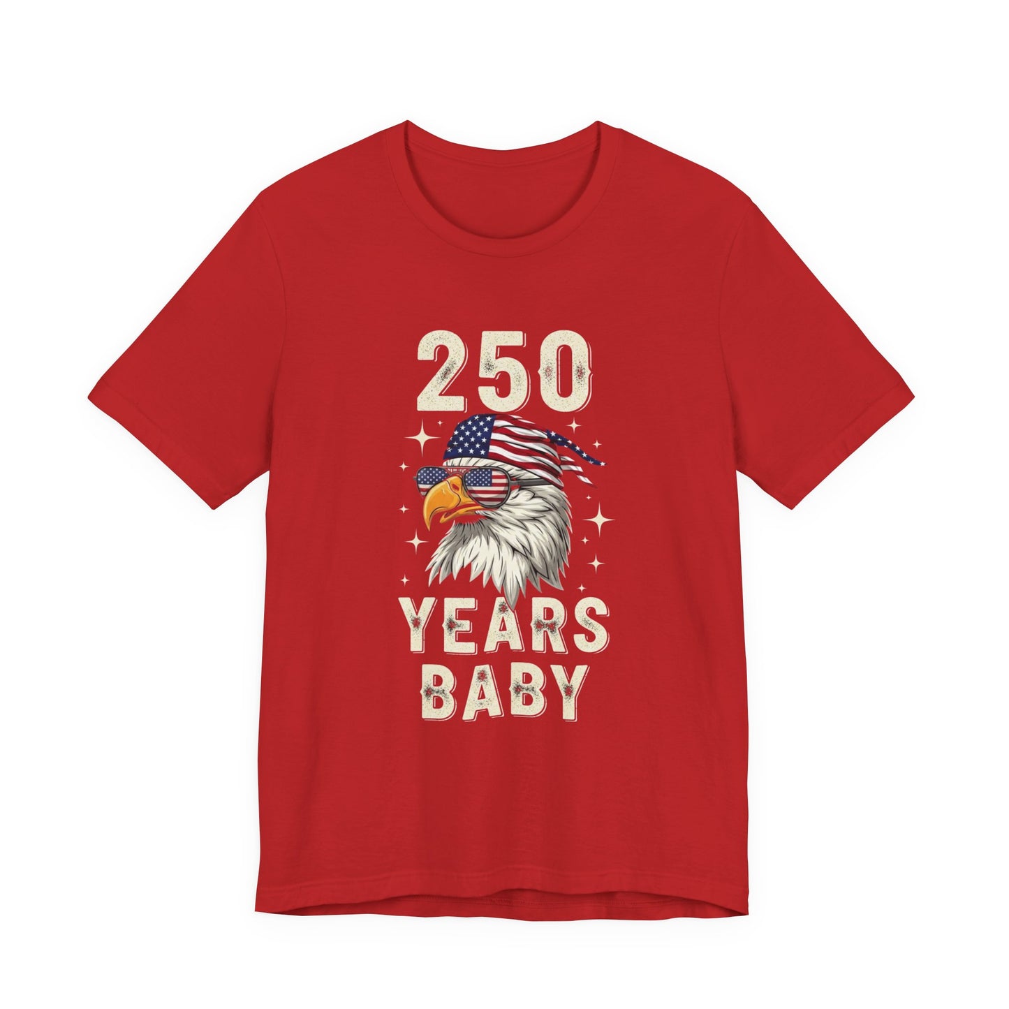 250 Years Baby Eagle American Flag T-Shirt | Patriotic USA Tee