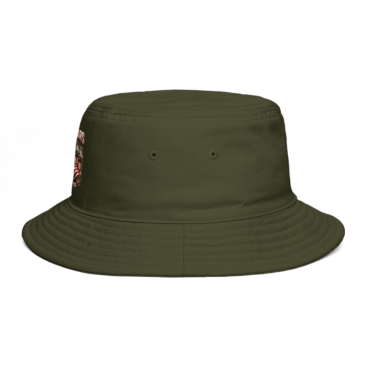 250 Years American Flag Bucket Hat – 1776–2026 Patriotic Cotton Cap