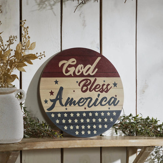 PATRIOTIC WELCOME SIGN Americana Front Door Decor AllyBay