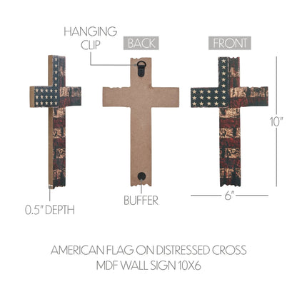 DISTRESSED AMERICAN CROSS