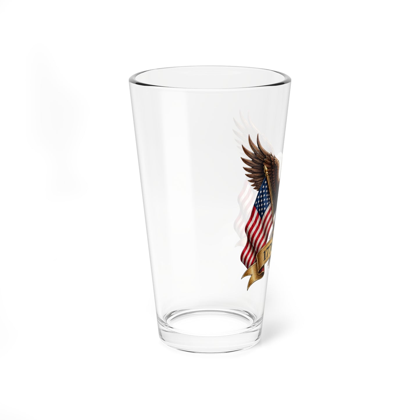 America 250 Eagle Flag Commemorative Glass