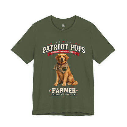 Scout the Farmer T-Shirt | Patriot Pups™ | Steady. Strong. Essential.
