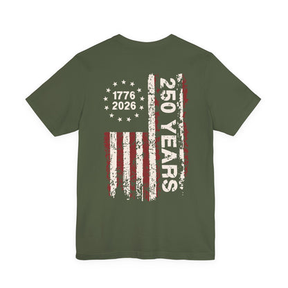 America 250 Freedom American Flag Tee