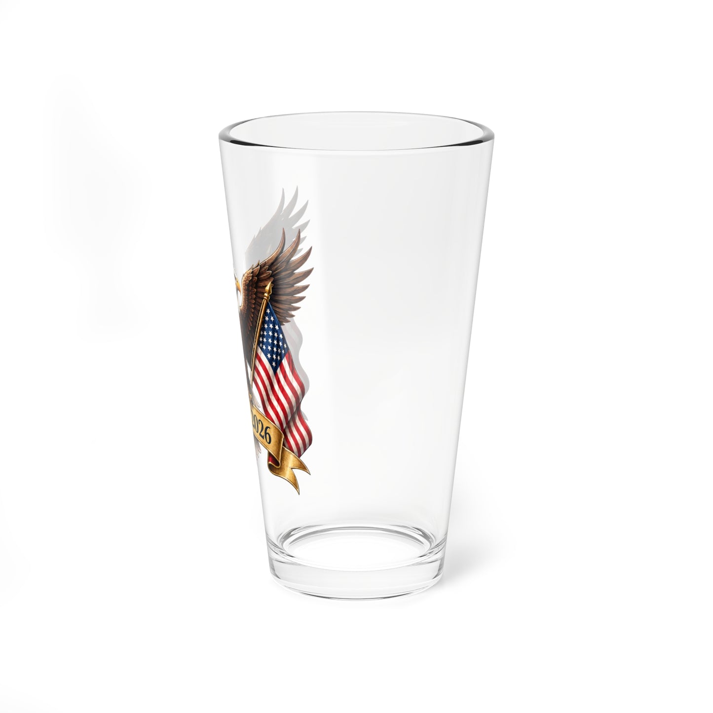 America 250 Eagle Flag Commemorative Glass