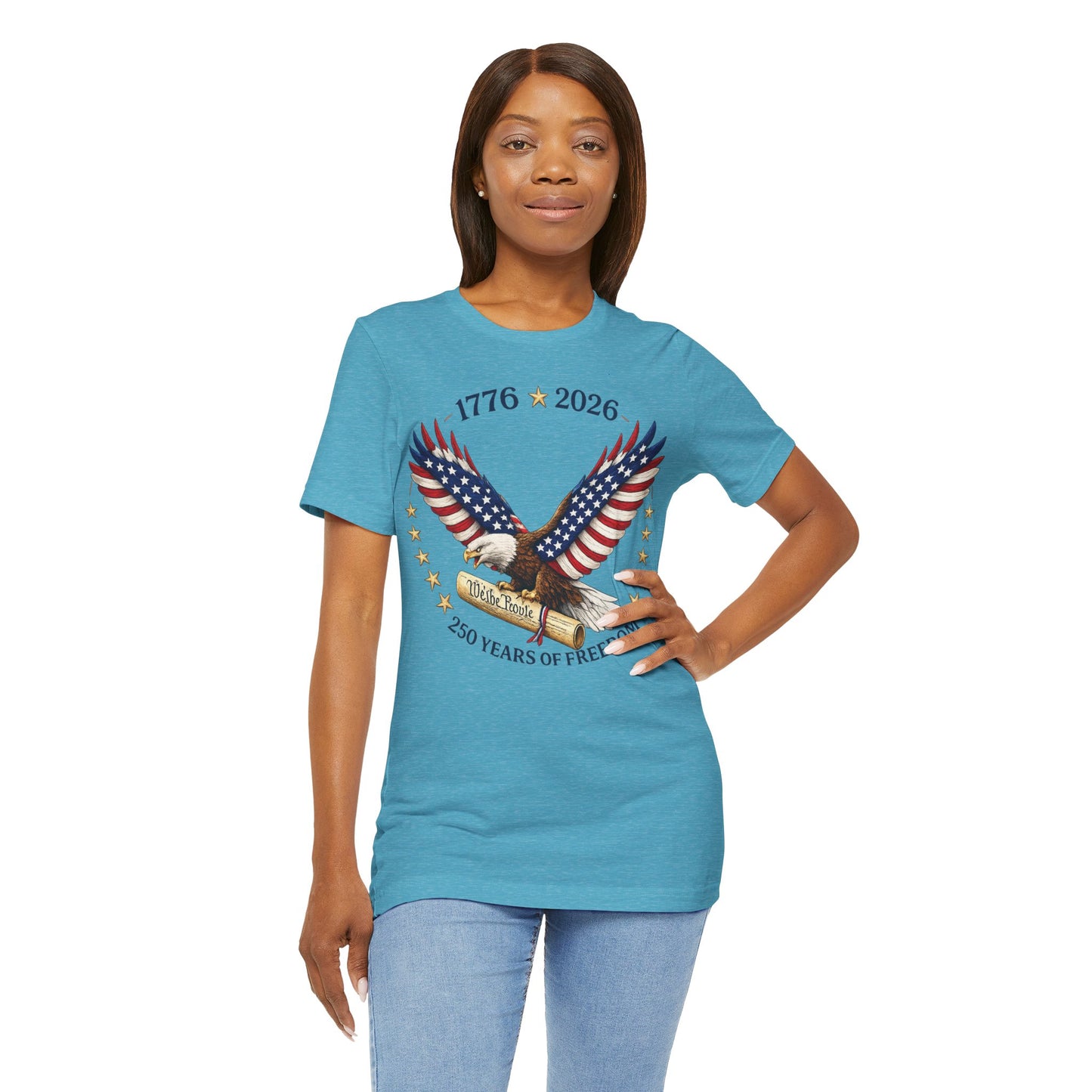 1776–2026 Eagle Patriotic Tee – 250 Years of Freedom