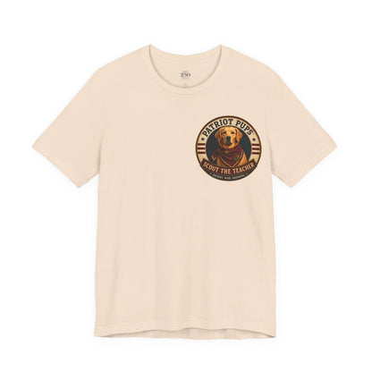Scout the Teacher Graphic Tee | Patriot Pups™ | Patient. Wise. Inspiring