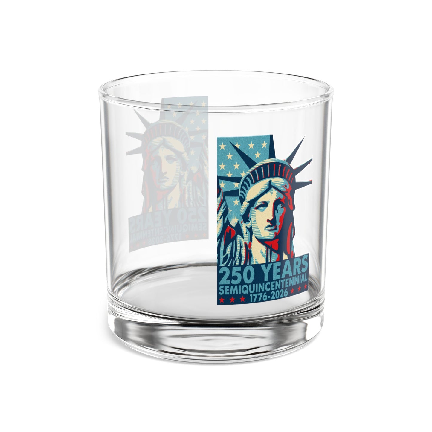 America 250 Statue of Liberty Rocks Glass — 10 oz