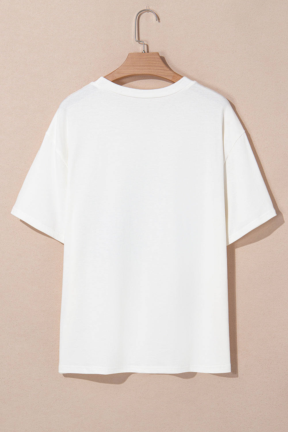 Sky Blue USA Graphic Crewneck Plus Size Patriotic Tee