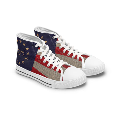 Betsy Ross Flag Women's High-Top Sneakers | Shop250America