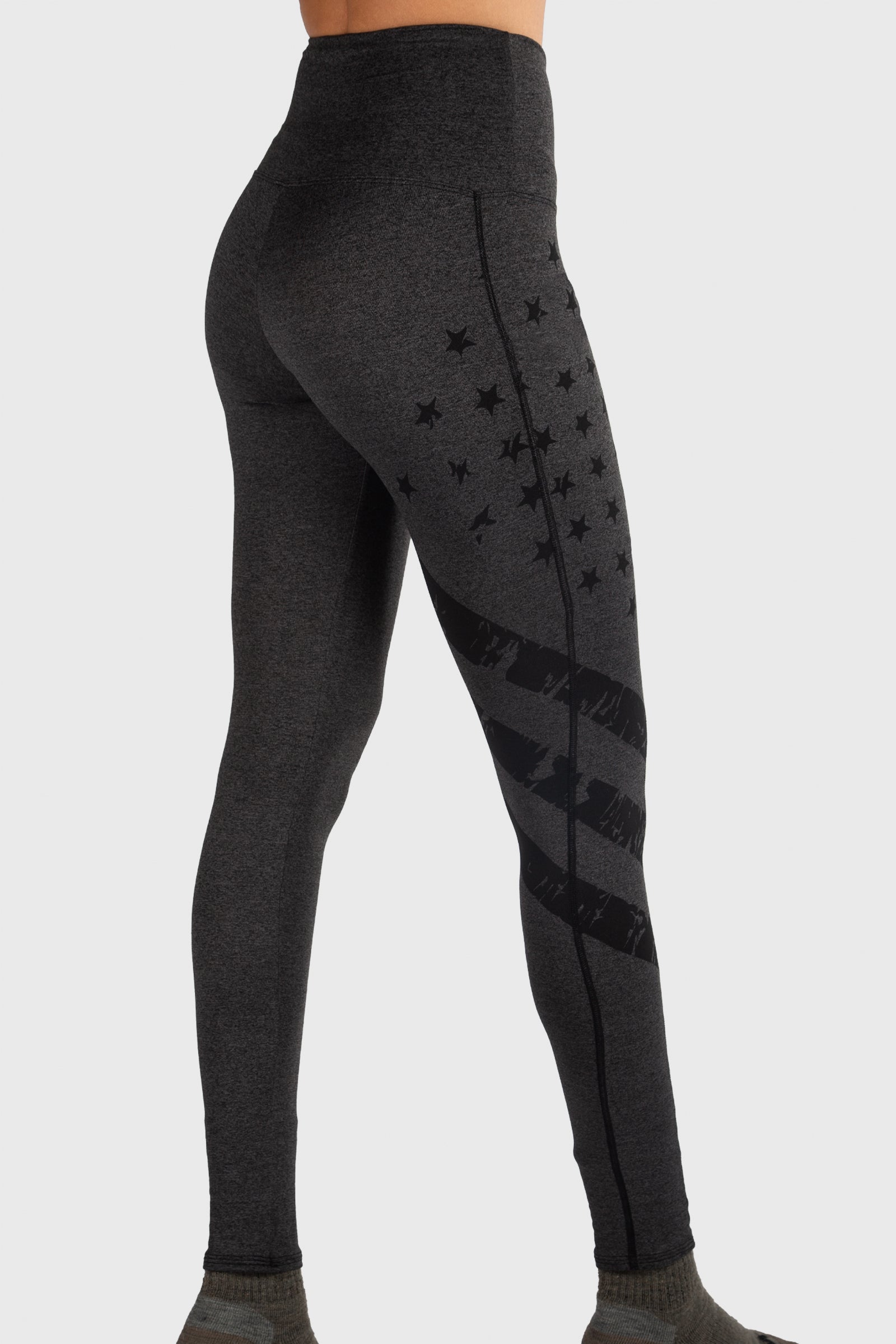 SoftTECH™ Pro Flag Pocketed Leggings by WSI Sportswear, alternate view 2