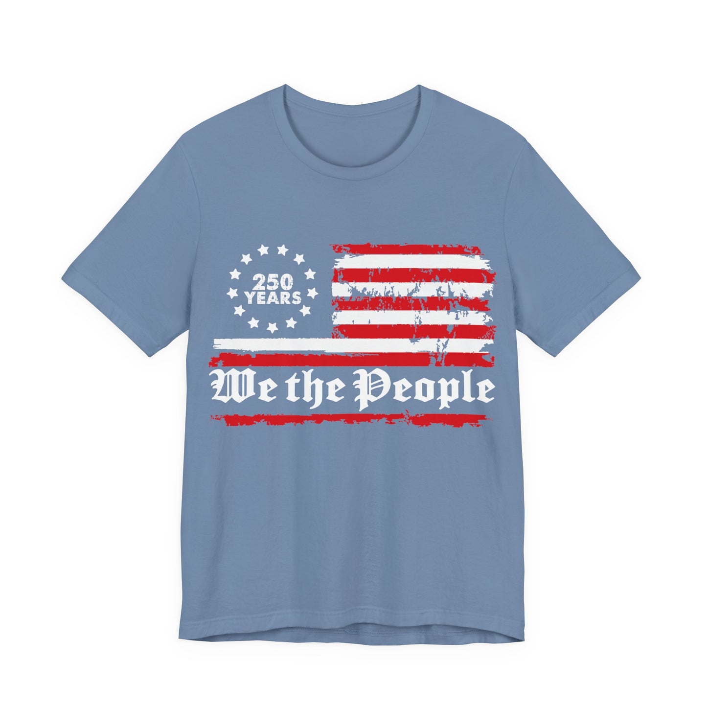 America 250 Grunge Flag Tee 1776-2026