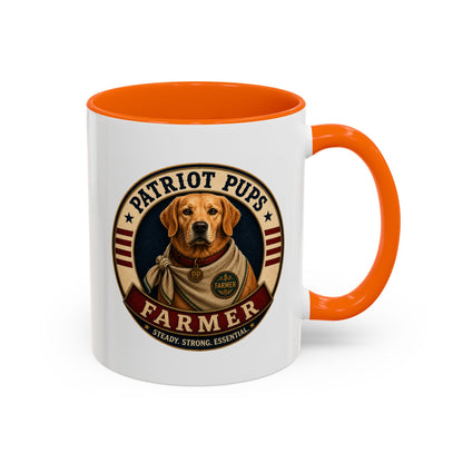 Scout the Farmer Coffee Mug | Patriot Pups™ | Steady Strong Essential