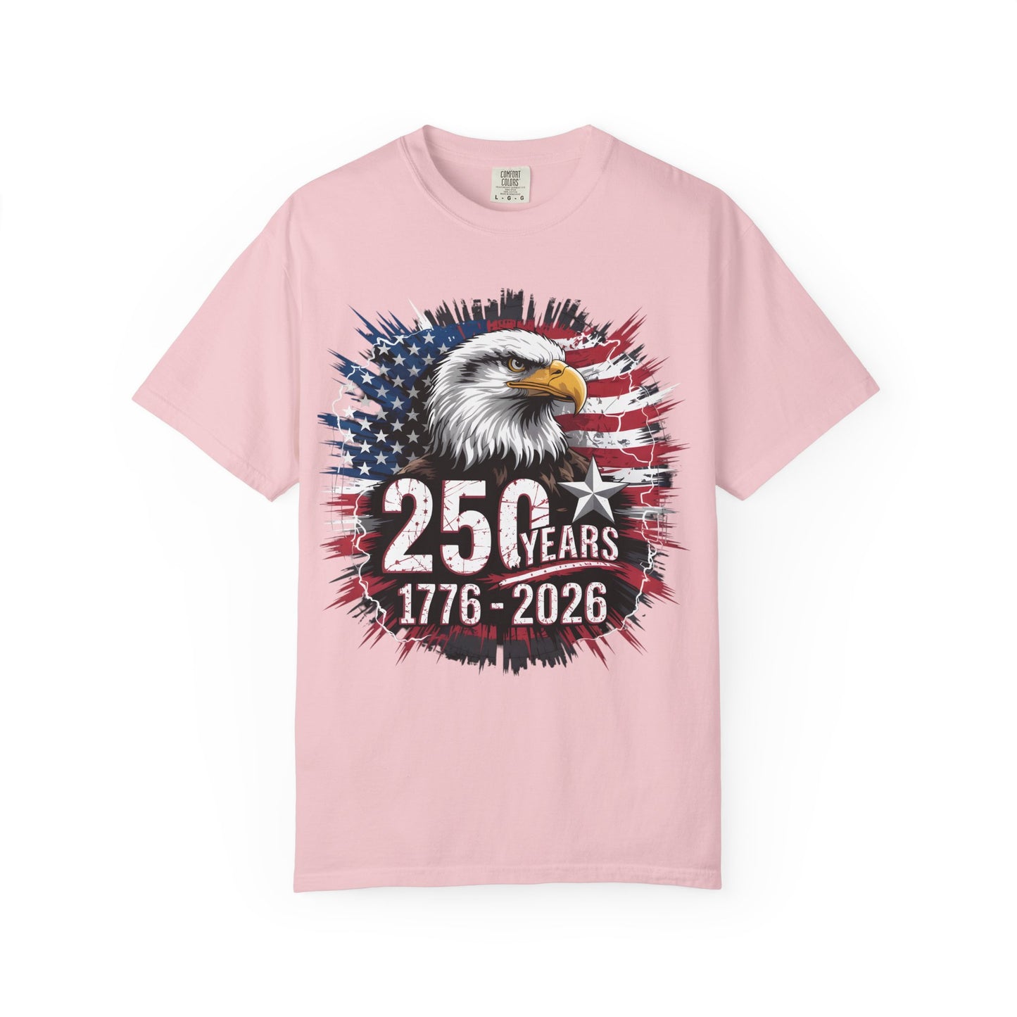 America 250 Eagle American Flag Tee 1776-2026