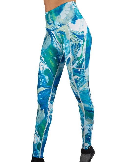Blue Marble ECO-TechFlex Pocketed Legging by WSI Sportswear