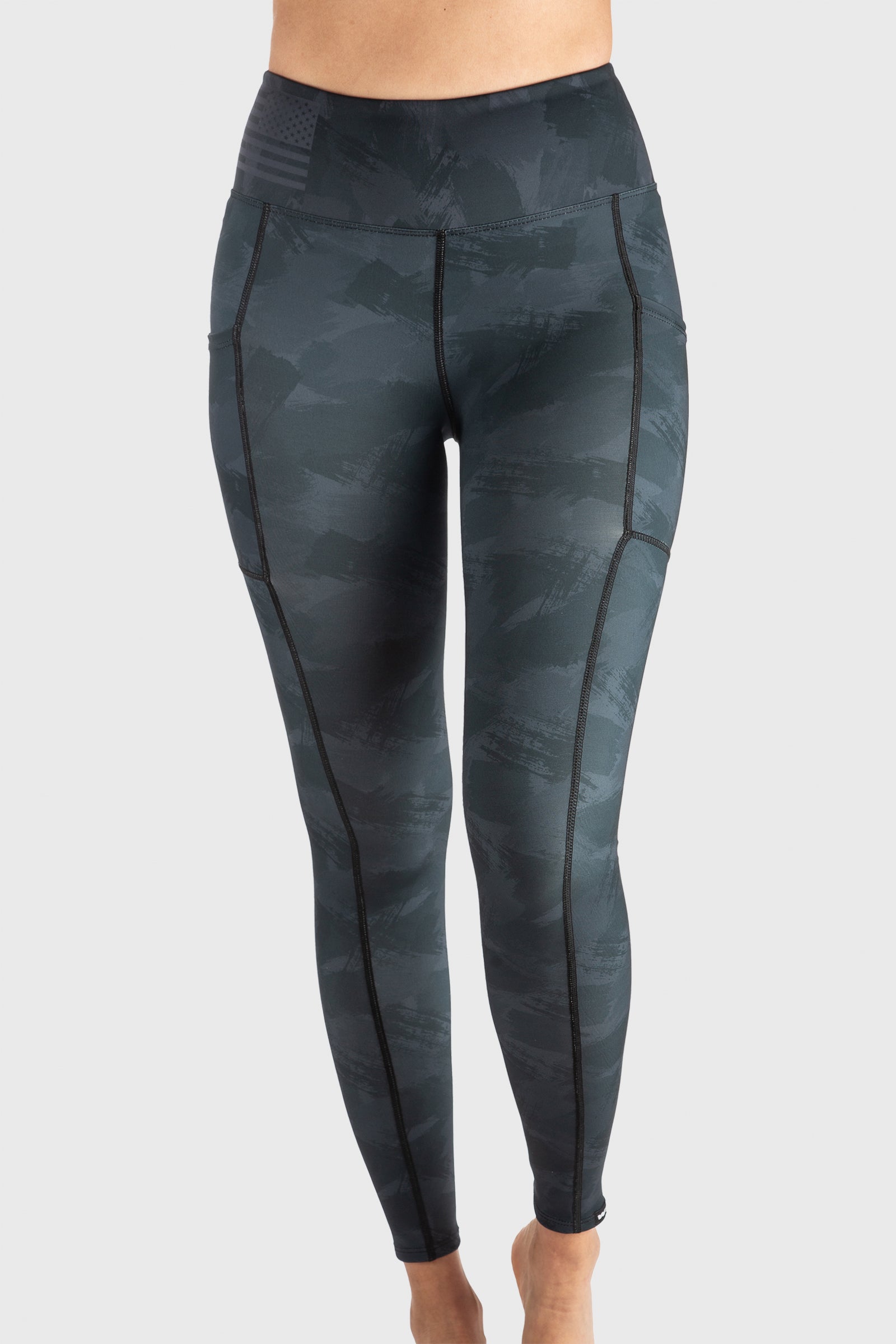 Blackout Camo Pocketed Legging by WSI Sportswear
