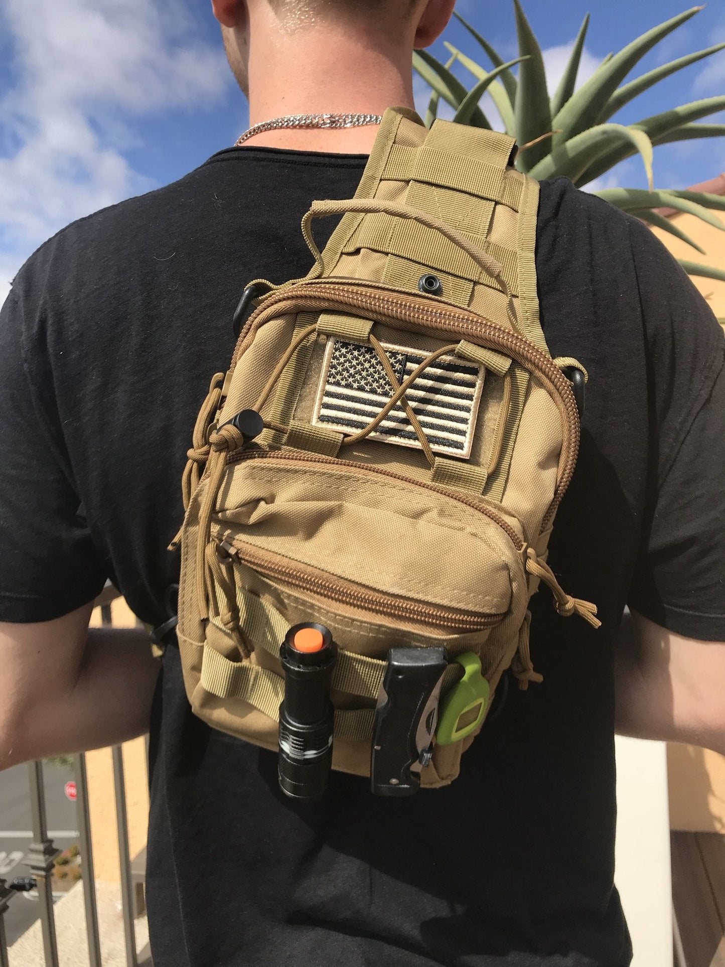 JupiterGear Tactical USA Flag Patch with Detachable Backing