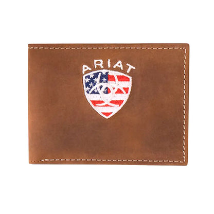 Ariat American Flag Shield | Men's Bifold Wallet