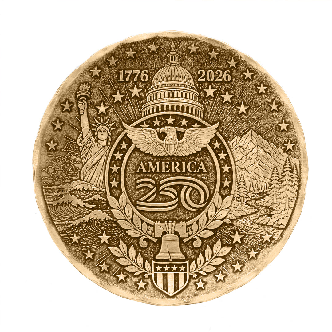 America250 Sea to Shining Sea Commemorative Coaster (Bronze)