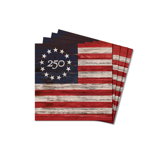 Collective - Freedom 250 Flag Coaster Set