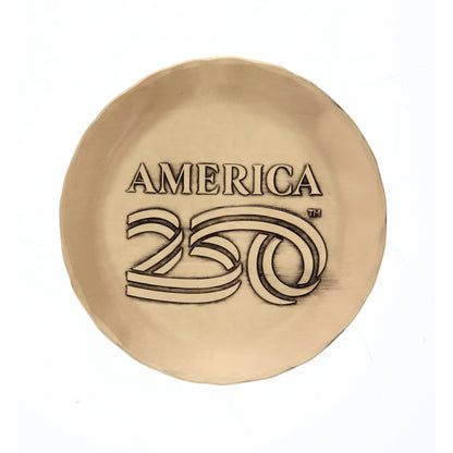 America250 4-Piece Commemorative Coaster Set with Caddy (Bronze)