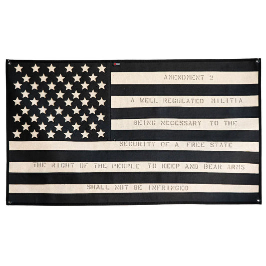 Fire Hose Combat Boot Flag – Second Amendment Wall Art