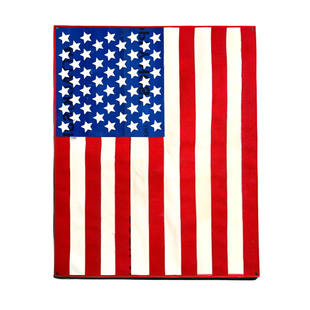 Fire Hose American Flag Extra Large Vertical | Made in USA