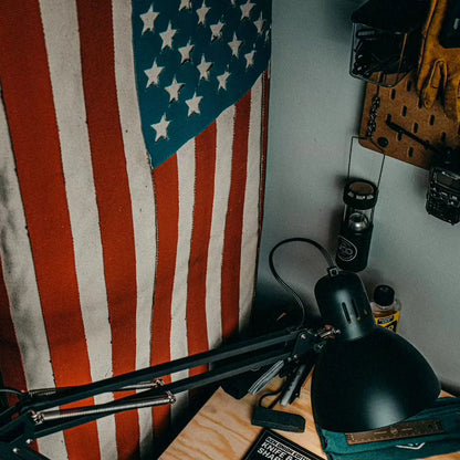 Fire Hose American Flag – Arid Border Military Tribute Wall Art