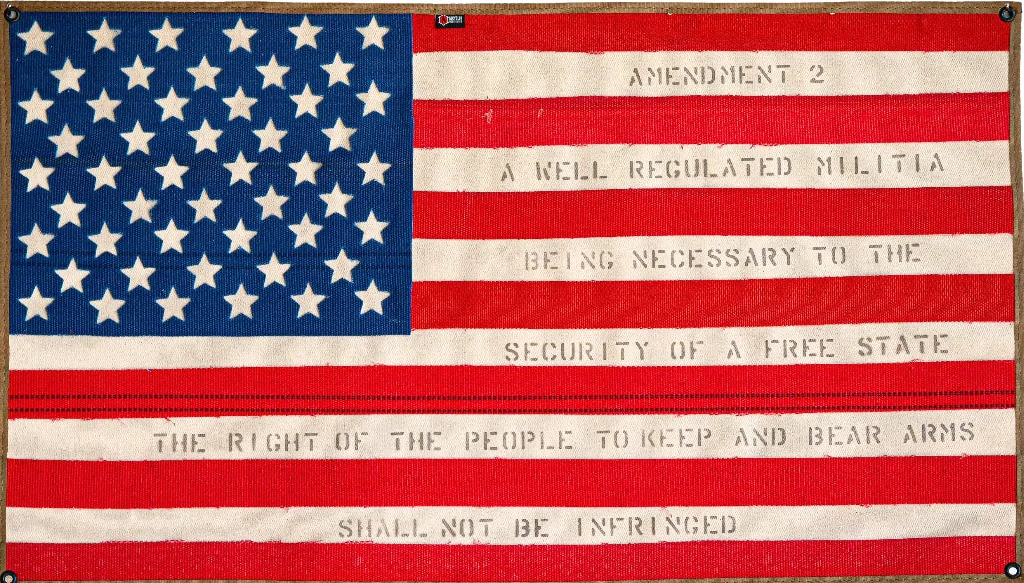 Large Fire Hose American Flag – Handmade Reclaimed | Shop250