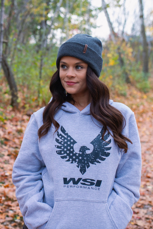 Women's Flag Heavy Weight Fleece Hoodie by WSI Sportswear
