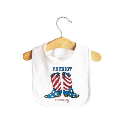 Patriot In Training Baby Bib