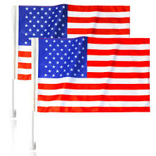 Forum Novelties 311197 Patriotic Car Flag with Clip