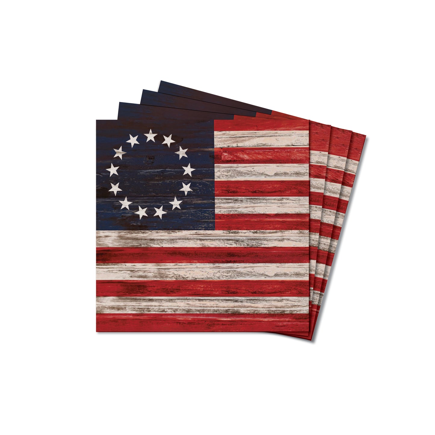 Collective - Betsy Ross Flag Coaster Set