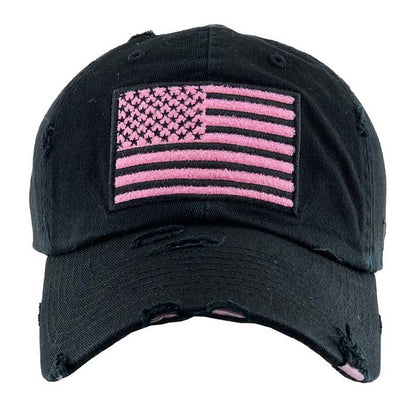 American USA Flag Vintage Baseball Cap — Madeline Love