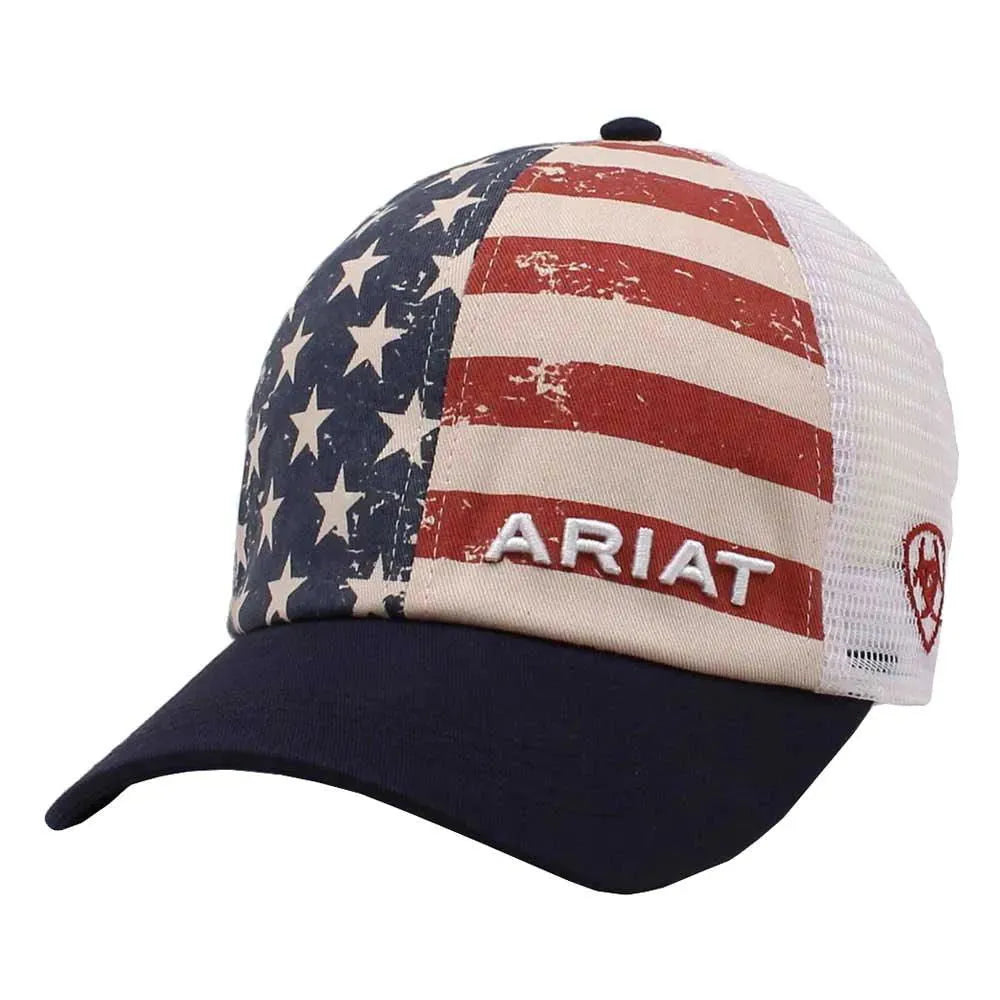 ARIAT Ponlyflo USA Flag (Red/White/Blue) | Trucker Cap