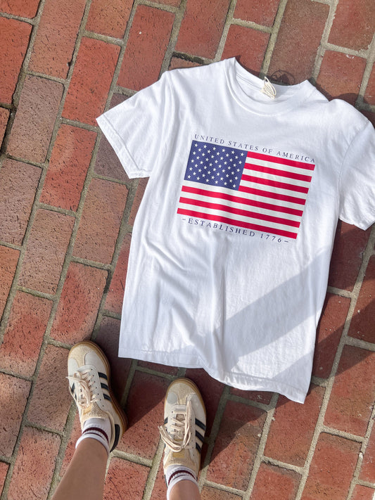 All American Flag T-Shirt - Patriotic Tee | Wild Kard Vintage