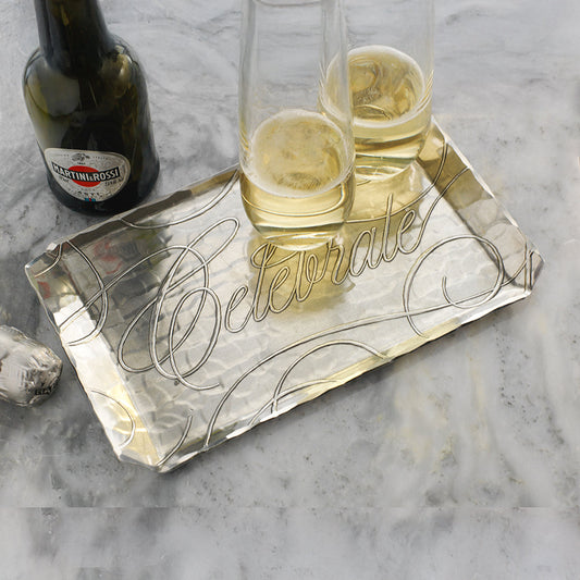 Celebrate Butler Tray by Wendell August Forge — alternate product view 2