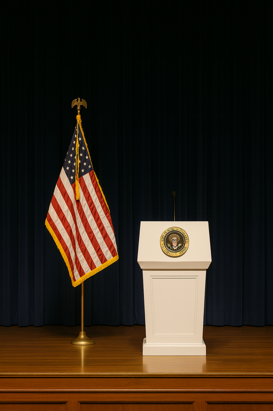 Complete Indoor Ceremonial Flag Set with Floor Stand