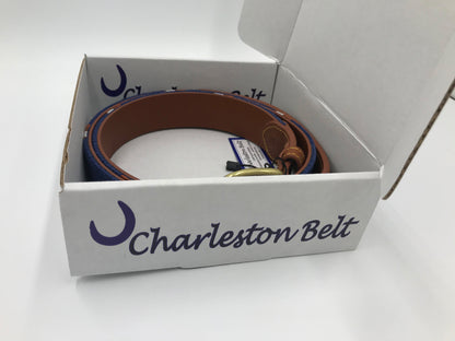 American Flag Needlepoint Belt – Handstitched Patriotic | Charleston Belt