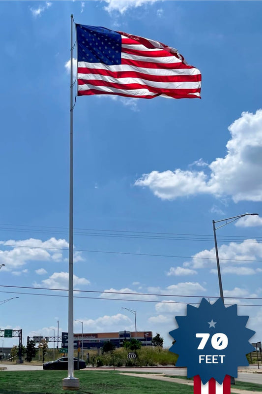 70ft Heavy Duty Flagpole - EC70