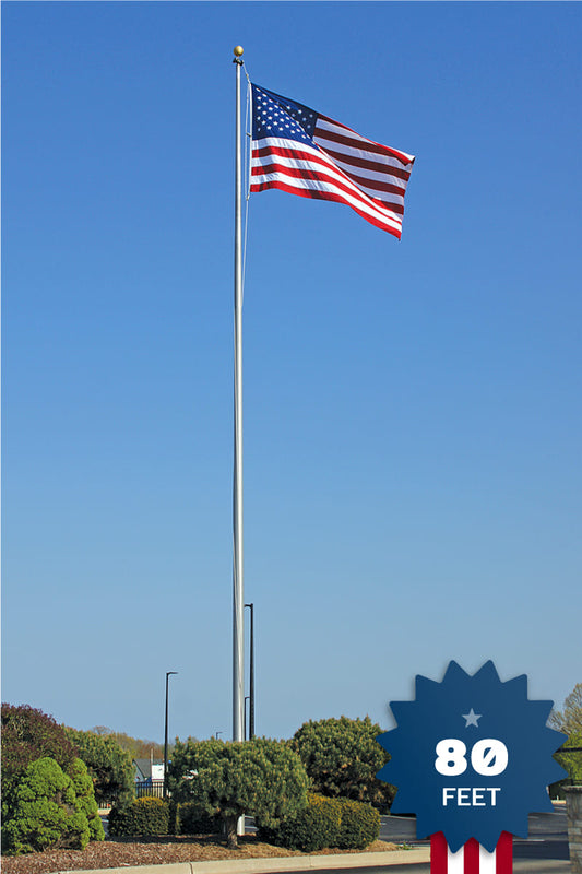 80ft Heavy Duty Flagpole - EC80