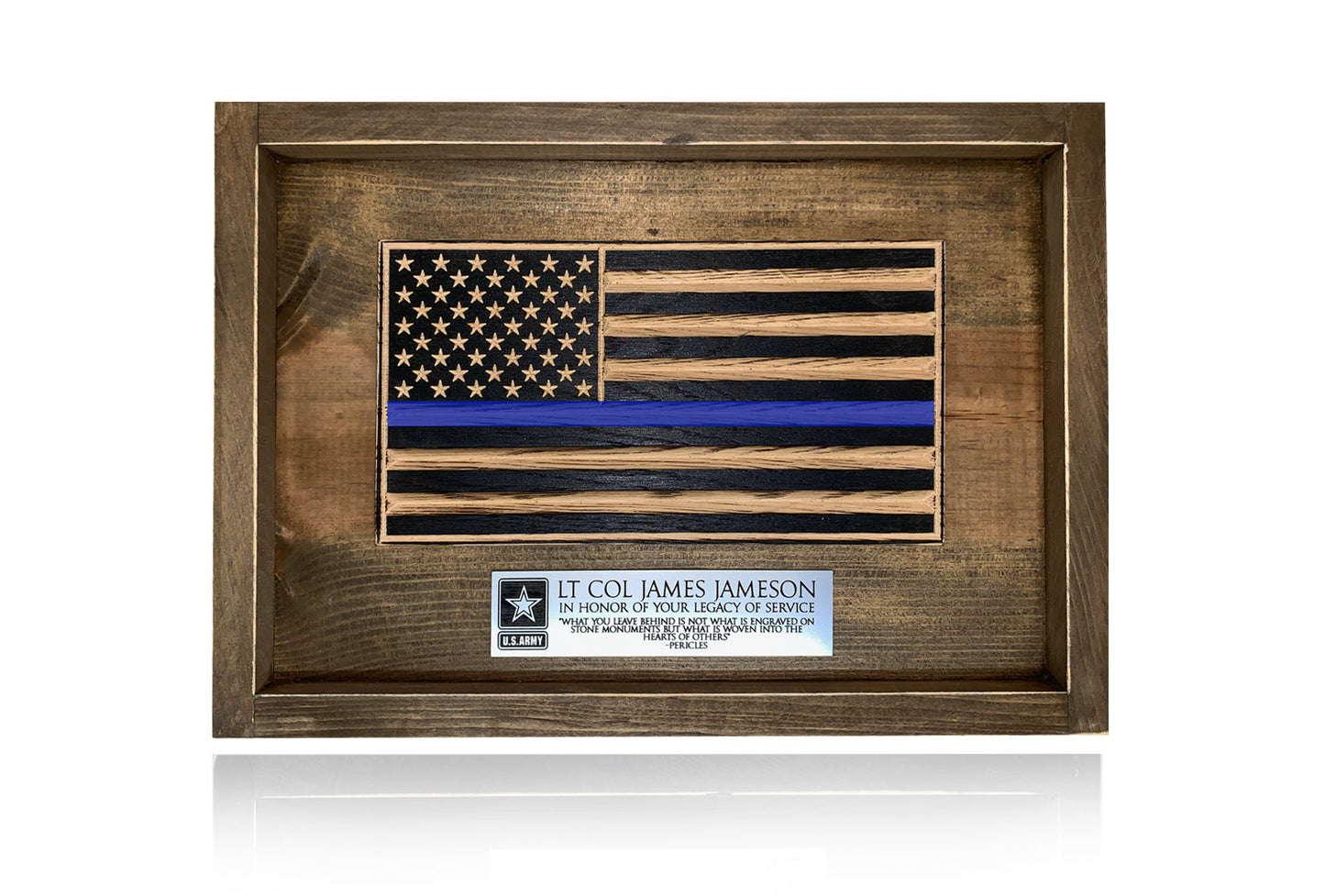 Old Glory Wooden Desk Flag – American Oak | Made in USA | Flags of Valor