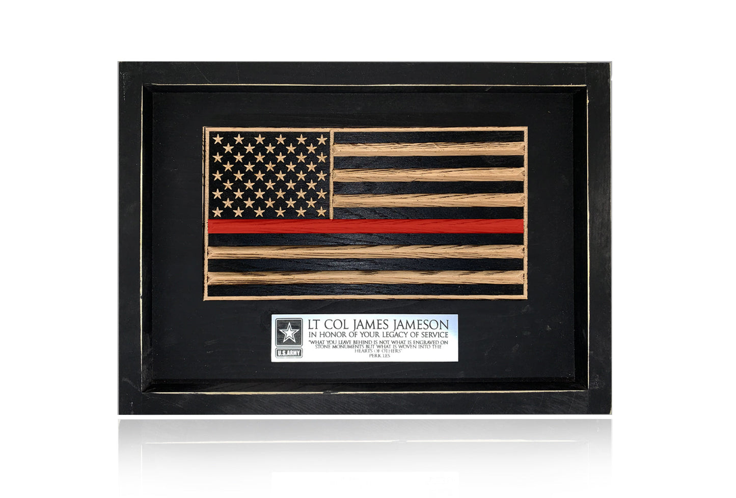 Old Glory Wooden Desk Flag – American Oak | Made in USA | Flags of Valor