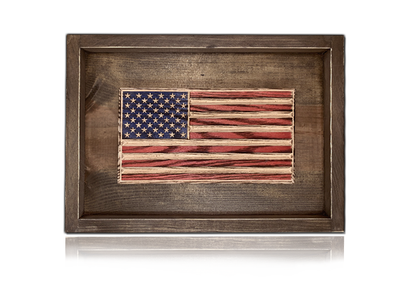 Old Glory Wooden Desk Flag – American Oak | Made in USA | Flags of Valor